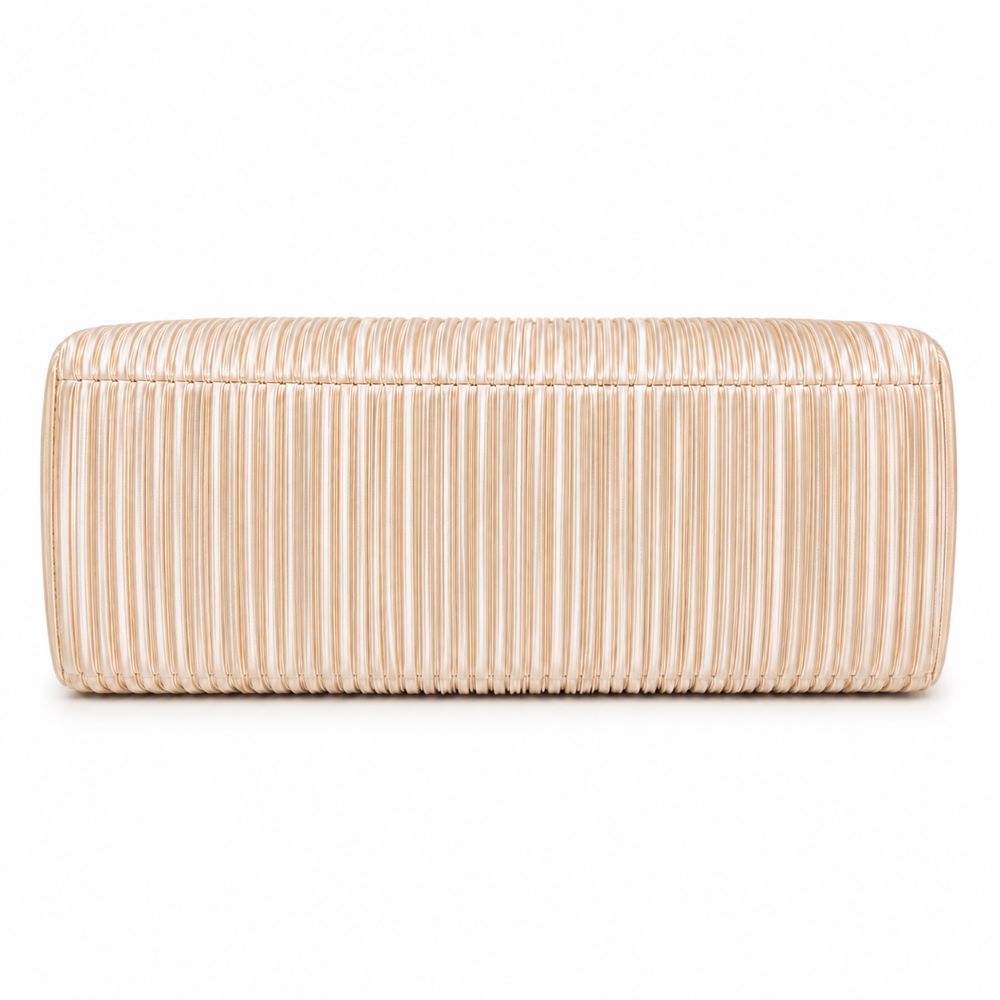 KRASCEVA Pearl Elegance Pleated Evening Clutch Bag