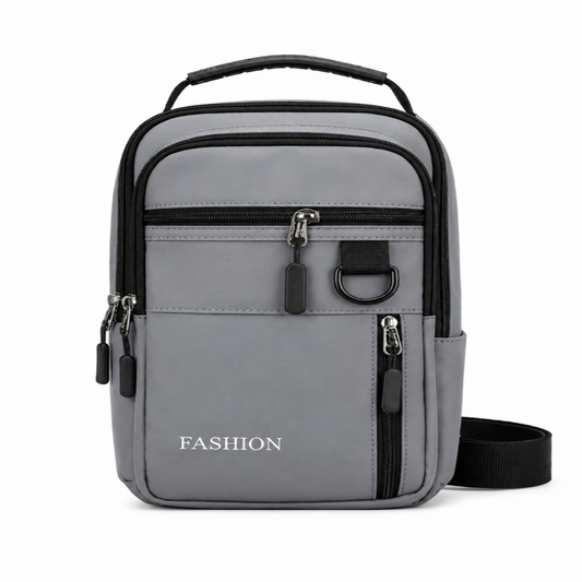 Compact Multi-Zip Crossbody Sling Bag