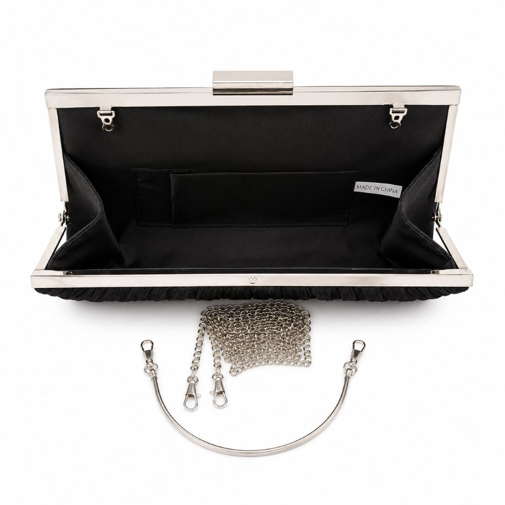 KRASCEVA Shimmer Evening Clutch Bag with Chain Strap