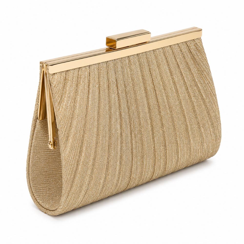 KRASCEVA Shimmer Evening Clutch Bag with Chain Strap