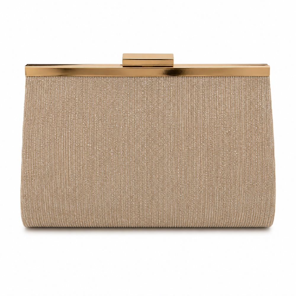 KRASCEVA Shimmer Evening Clutch Bag with Chain Strap