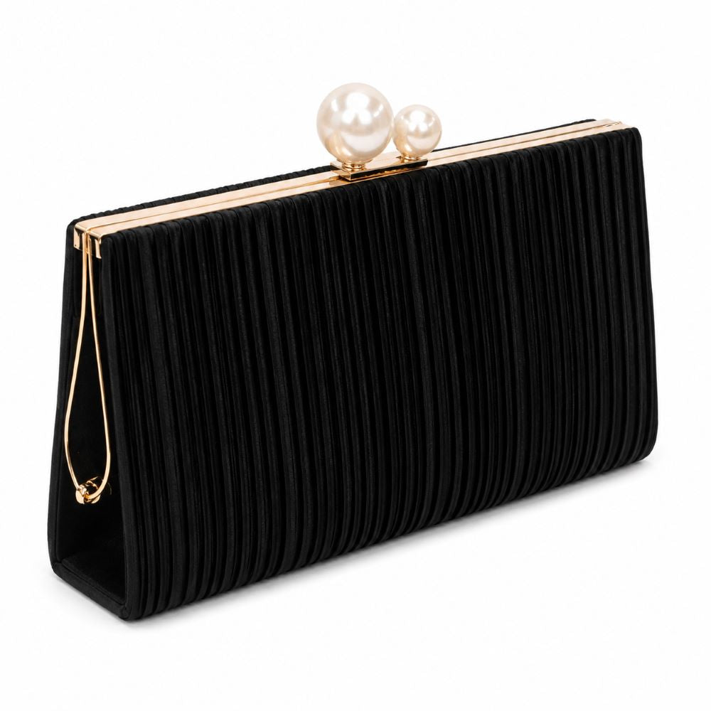 KRASCEVA Pearl Elegance Pleated Evening Clutch Bag