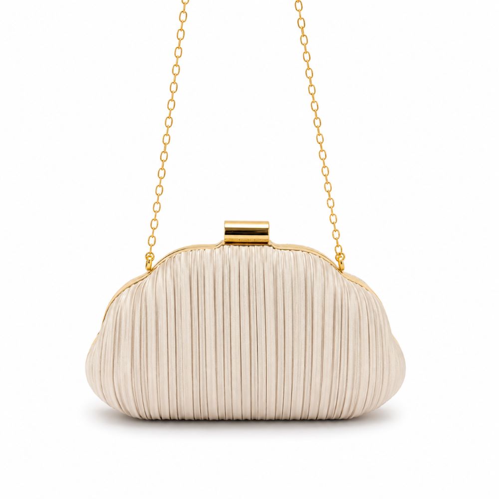 Satin Luxury Shell Clutch Evening Purse