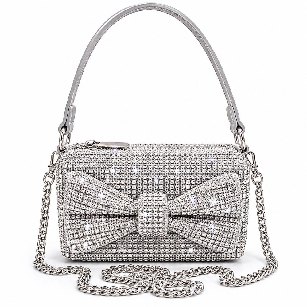Krasceva Crystal Bow Mini Shoulder Bag