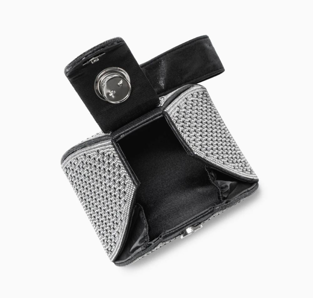 Crystal Pyramid Handbag – Rhinestone Evening Clutch
