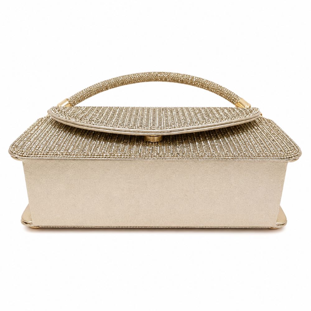 Luxury Rhinestone Evening Clutch Bag with Chain Strap