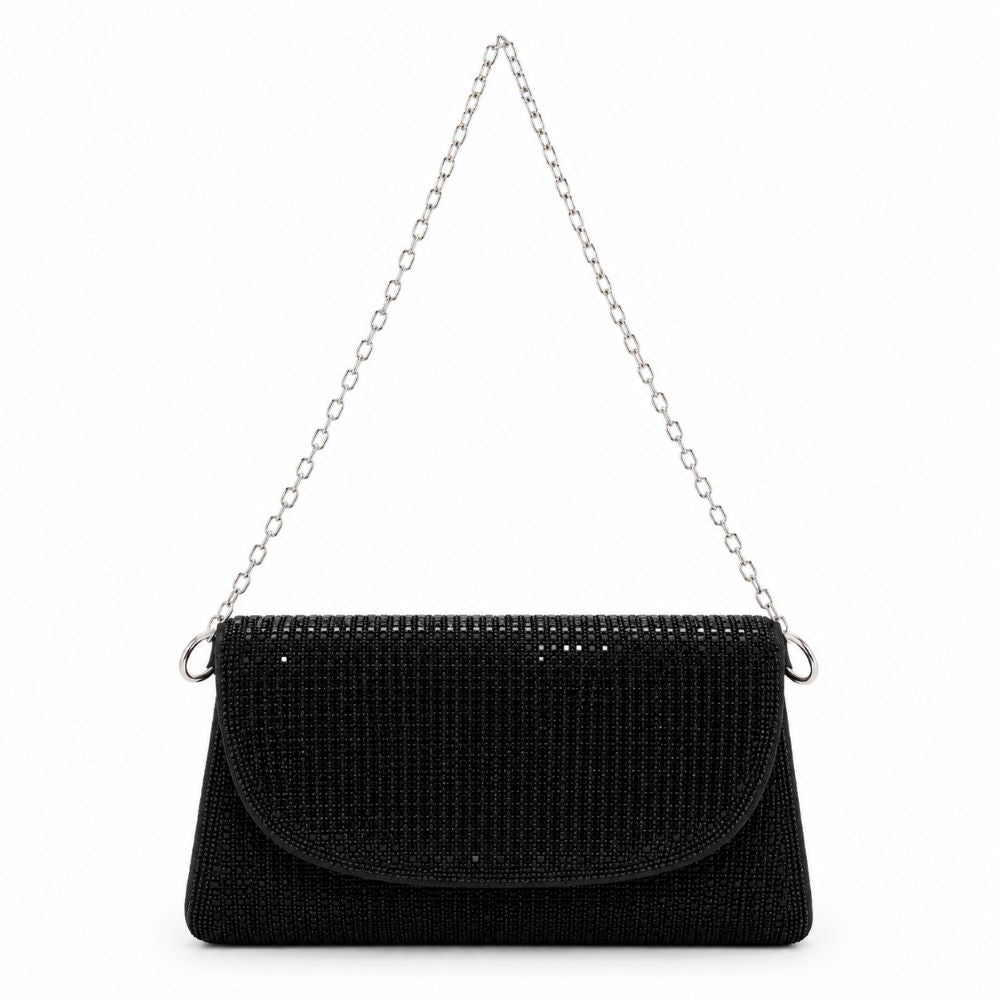 Luxury Rhinestone Evening Clutch Bag with Chain Strap
