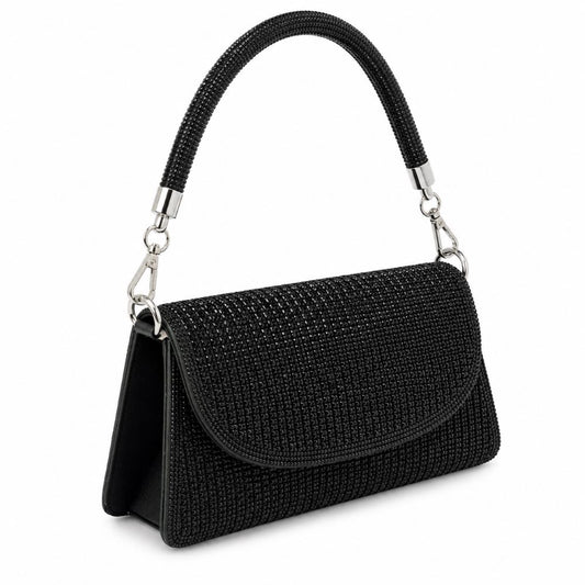 Luxury Rhinestone Evening Clutch Bag with Chain Strap