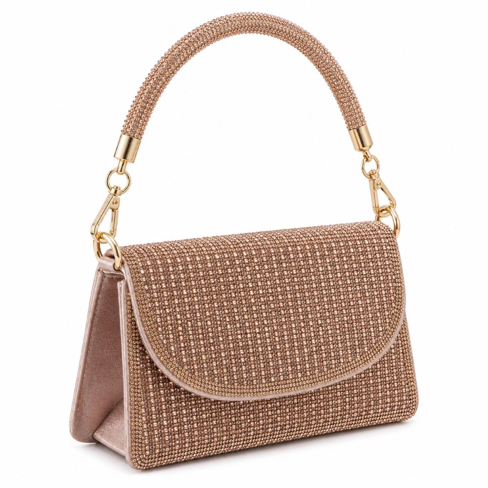 Luxury Rhinestone Evening Clutch Bag with Chain Strap