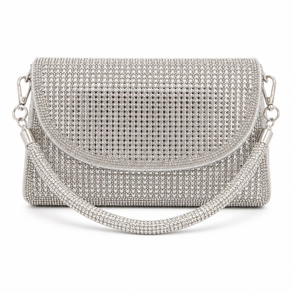 Luxury Rhinestone Evening Clutch Bag with Chain Strap