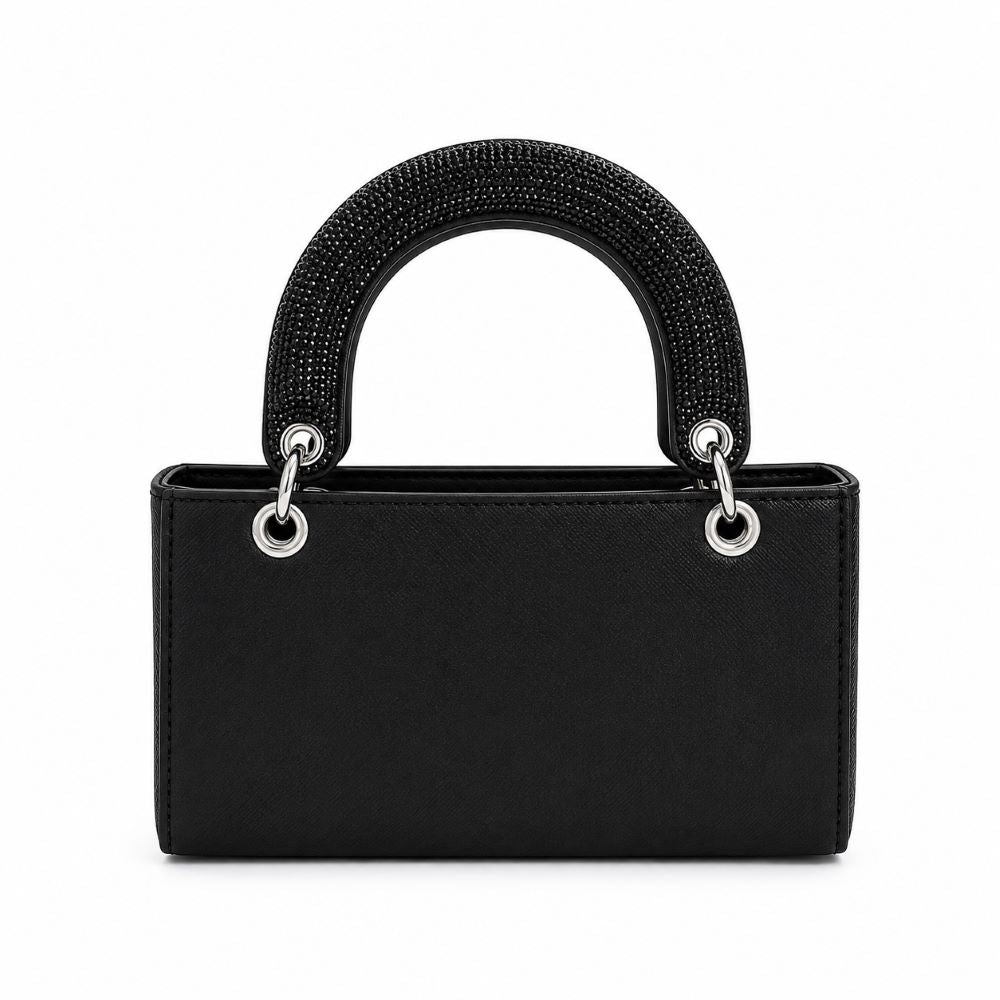 Luxury Rhinestone Evening Handbag with Chain Strap