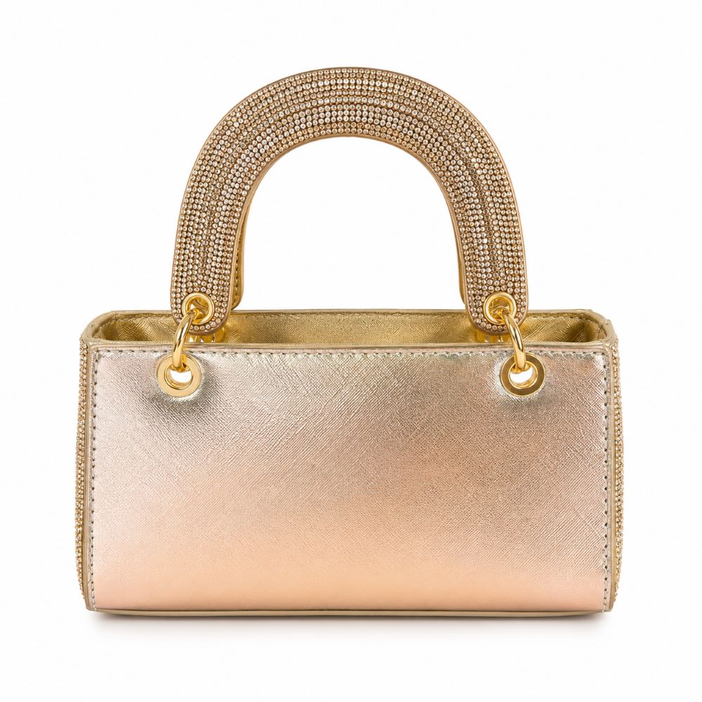 Luxury Rhinestone Evening Handbag with Chain Strap