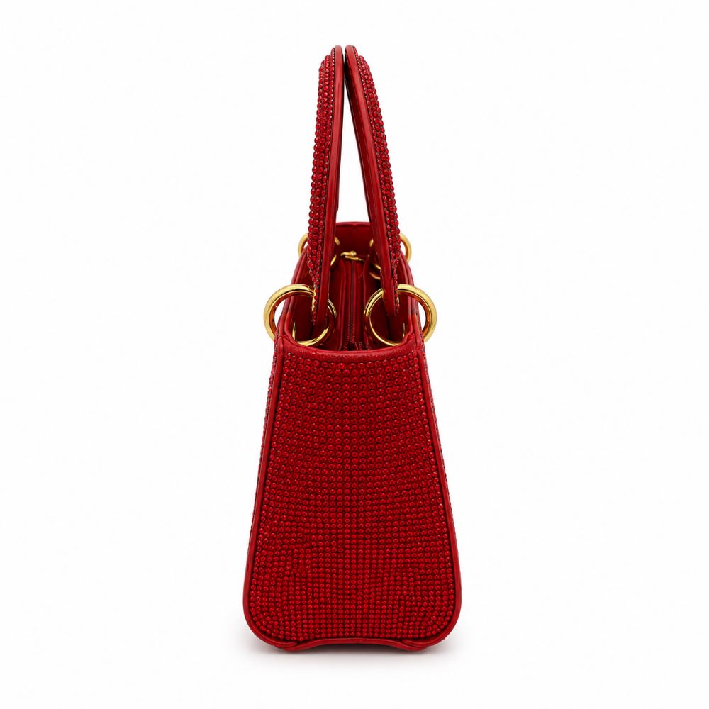 Luxury Rhinestone Evening Handbag with Chain Strap