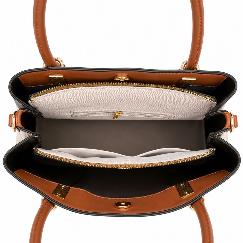 Classic Monogram Tote Bag with Adjustable Crossbody Strap