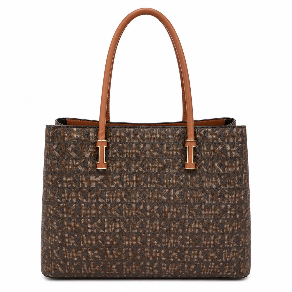 Classic Monogram Tote Bag with Adjustable Crossbody Strap
