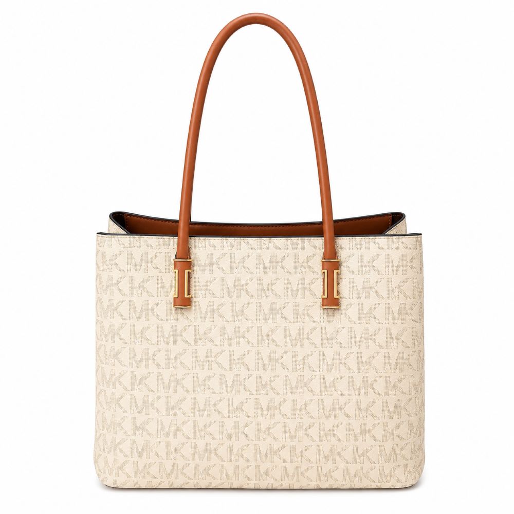 Classic Monogram Tote Bag with Adjustable Crossbody Strap