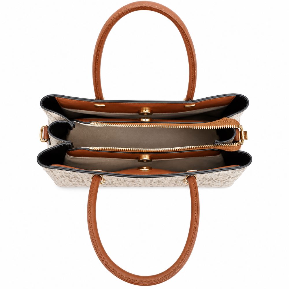 Classic Monogram Tote Bag with Adjustable Crossbody Strap