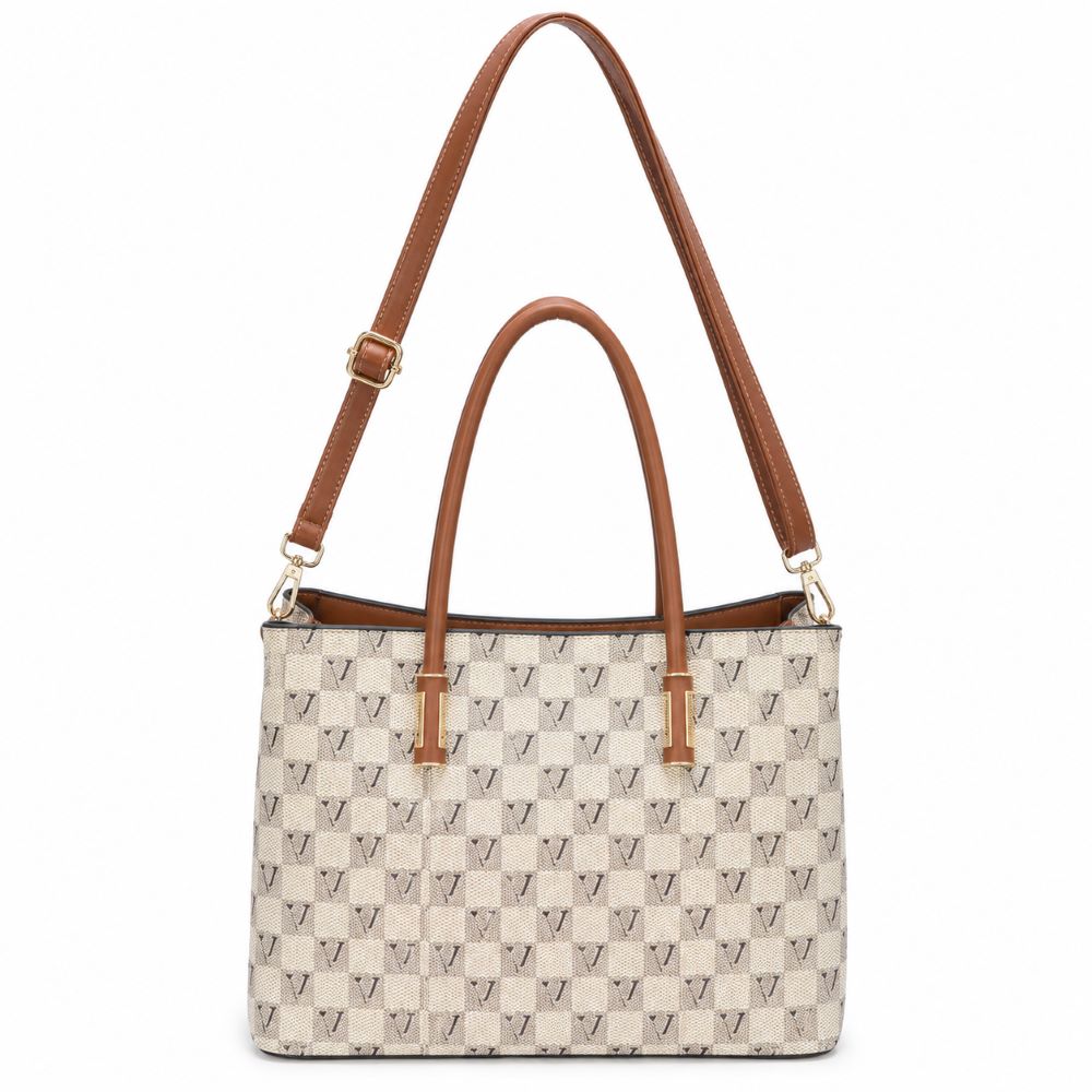 Classic Monogram Tote Bag with Adjustable Crossbody Strap
