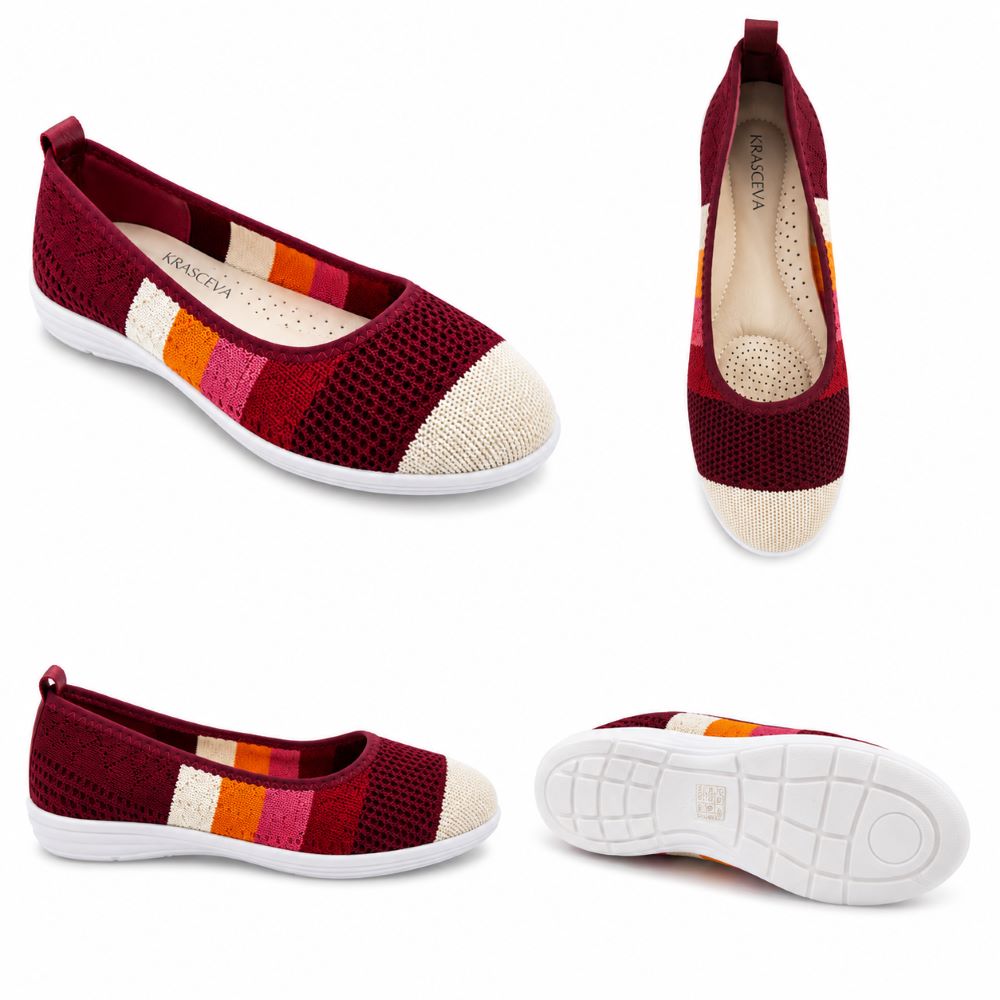 KRASCEVA Flexi Knit Comfort Flats