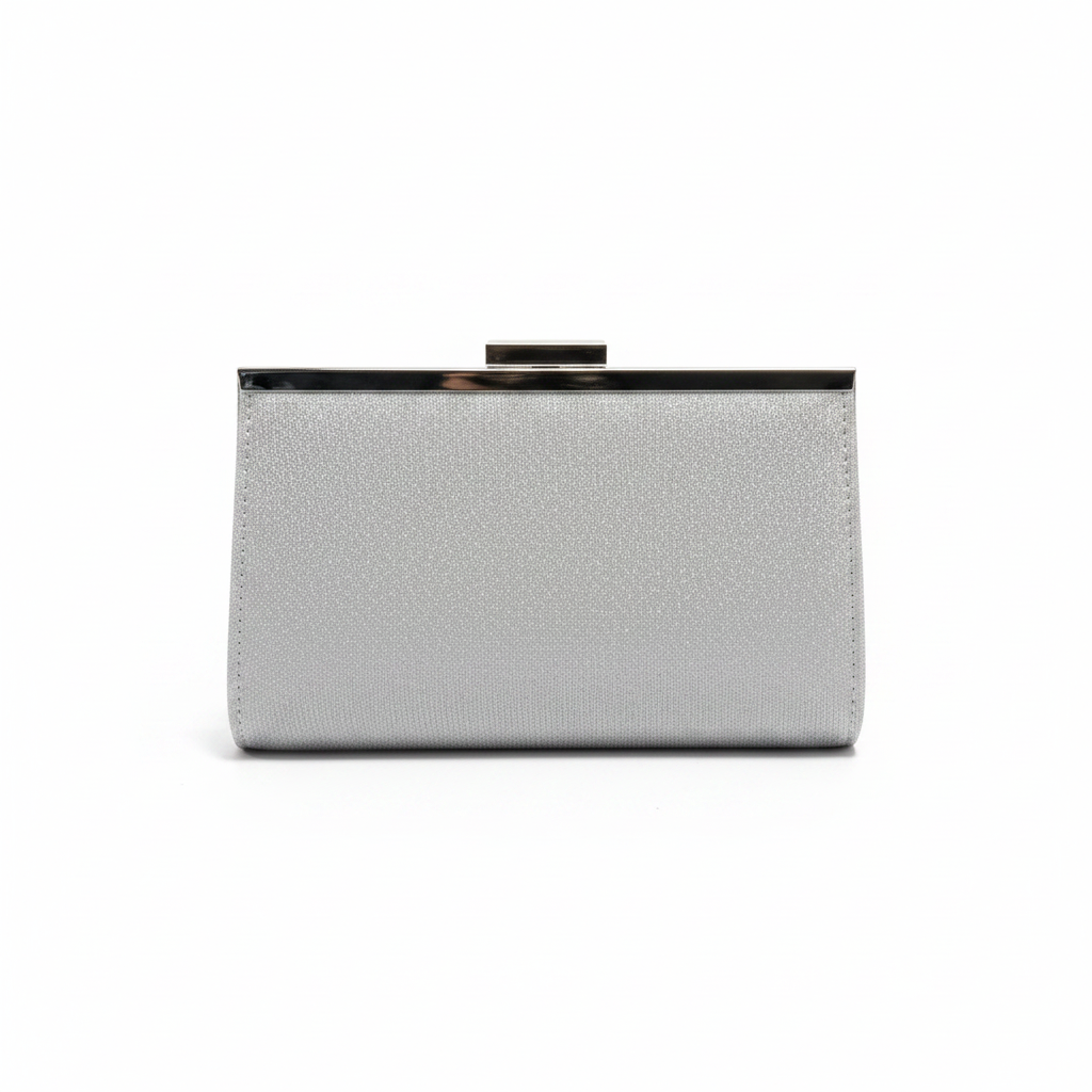 EB015 Silver Clutch - Back View
